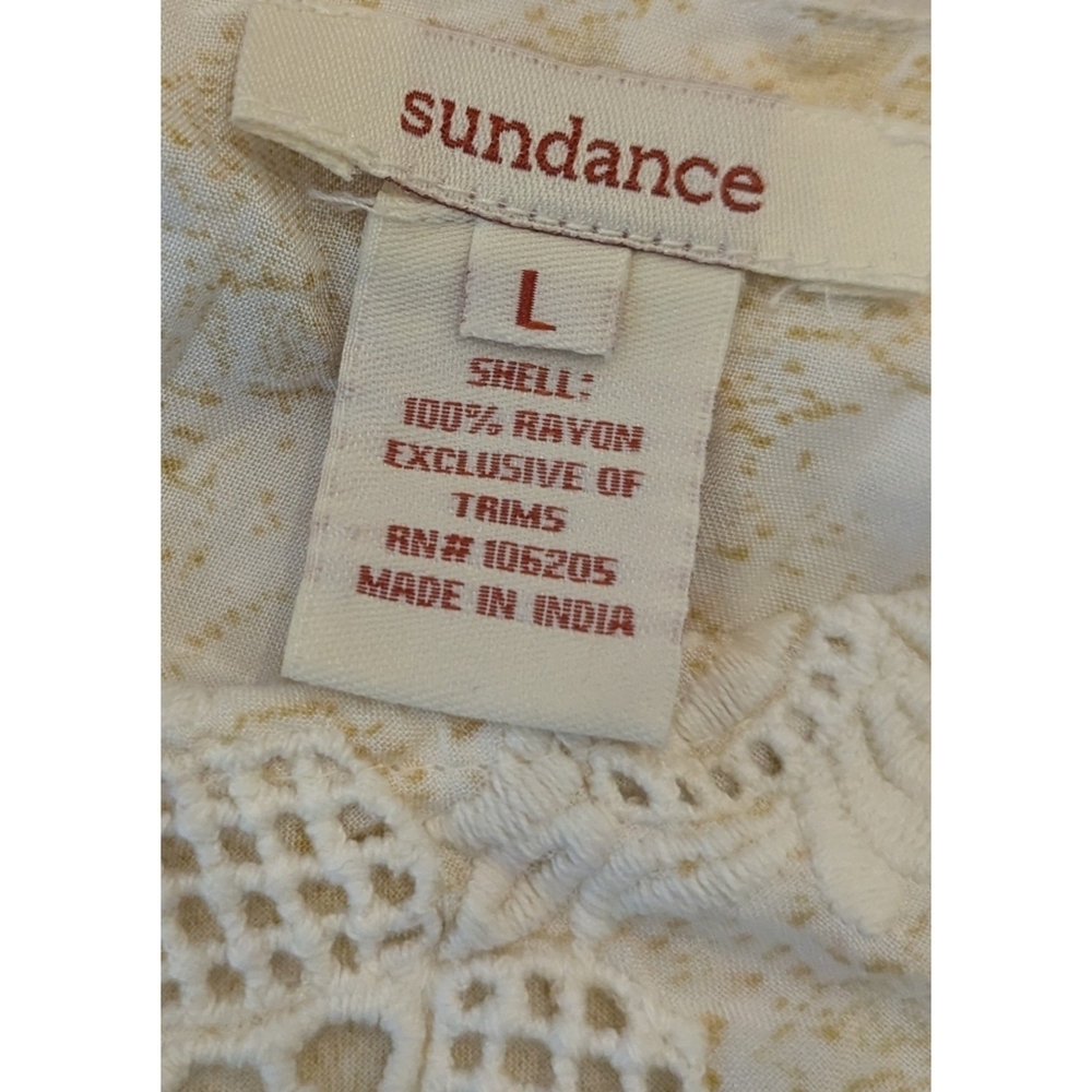 Sundance Catalog Lace Floral Patchwork Dress Size Large - Picture 4 of 6